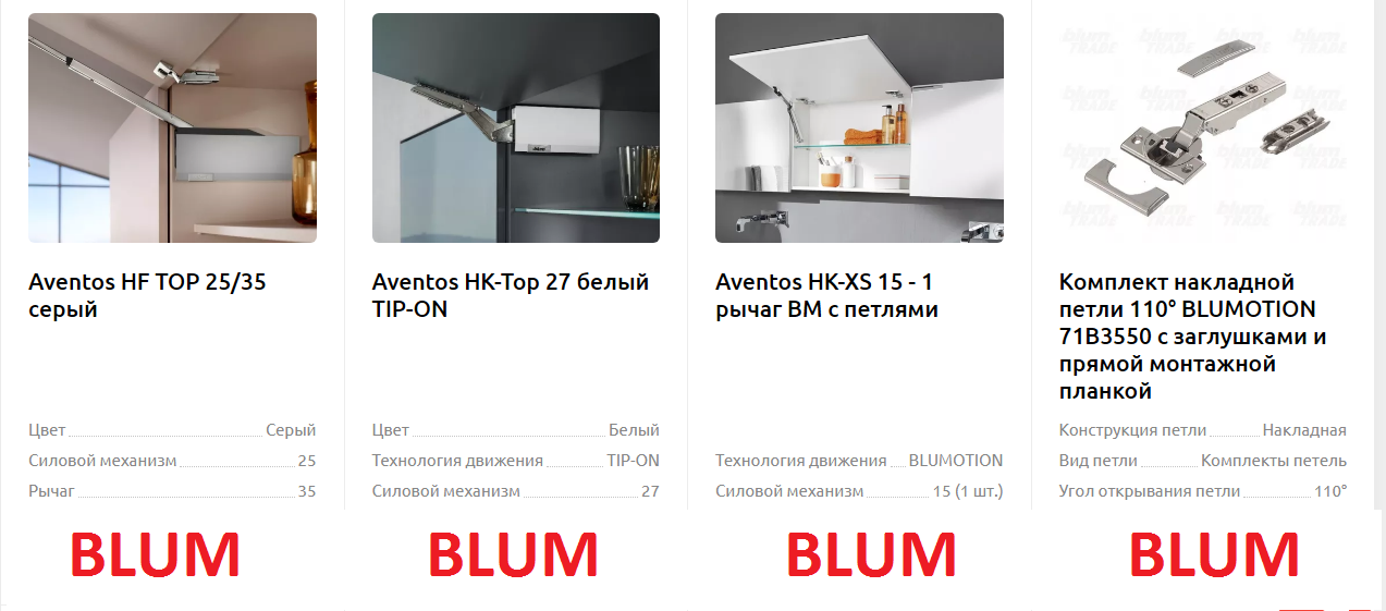 Фурнитура Blum